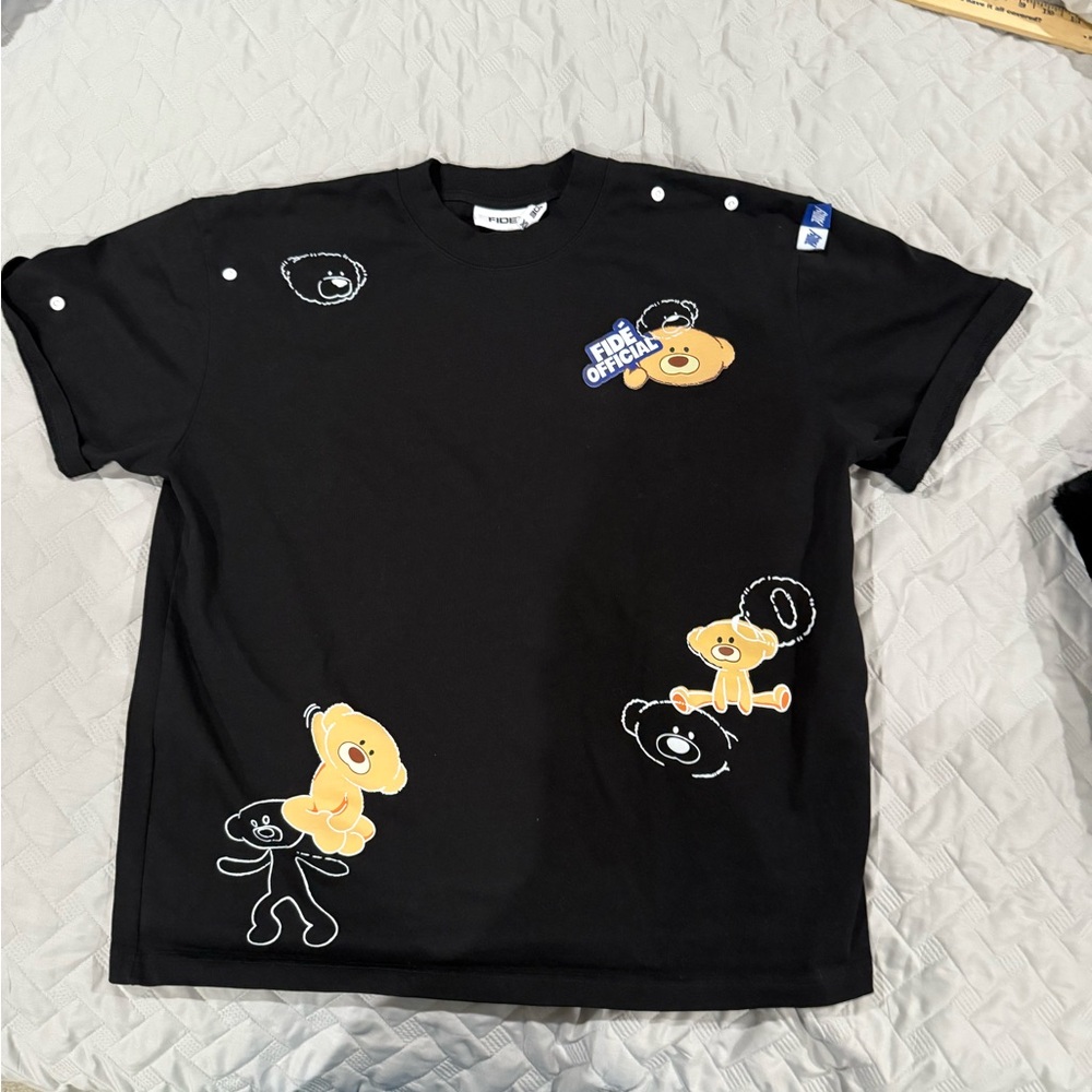 Streetwear Urban Fidé Official Black T Shirt  Men’s Size XL With Brown‎ Bears